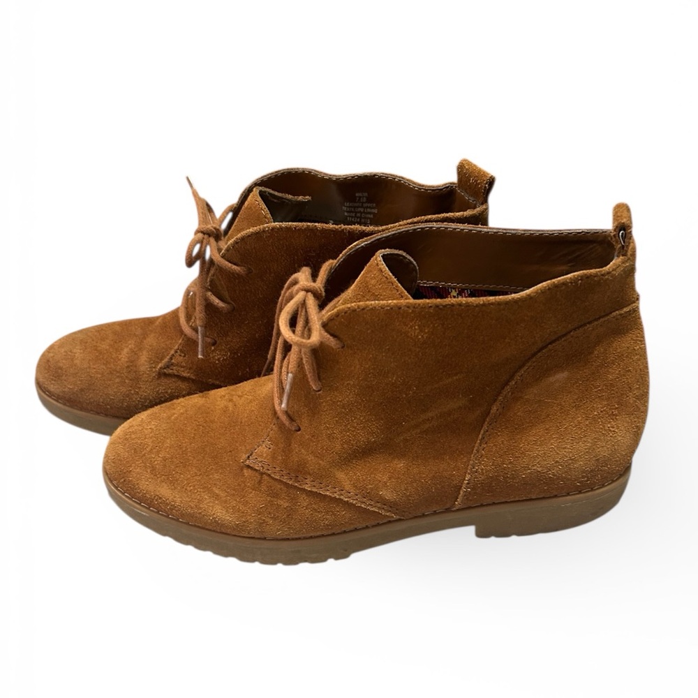 Lauren, RL/Malva-Brown Suede booties - Picture 2 of 7